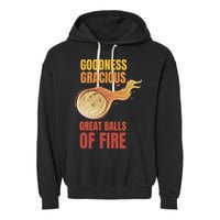 Great Balls Of Fire Funny Flaming Meteor Comet Asteroid Garment-Dyed Fleece Hoodie