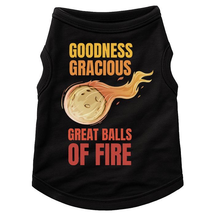 Great Balls Of Fire Funny Flaming Meteor Comet Asteroid Doggie Tank
