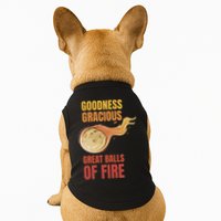 Great Balls Of Fire Funny Flaming Meteor Comet Asteroid Doggie Tank