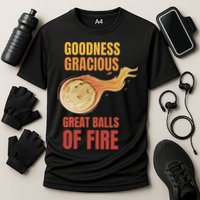 Great Balls Of Fire Funny Flaming Meteor Comet Asteroid Performance Shirt