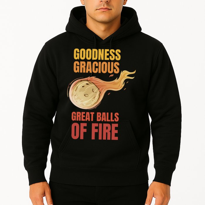 Great Balls Of Fire Funny Flaming Meteor Comet Asteroid Hoodie