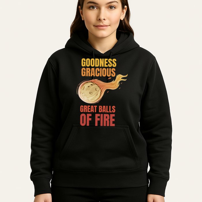 Great Balls Of Fire Funny Flaming Meteor Comet Asteroid Hoodie