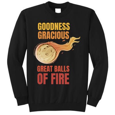 Great Balls Of Fire Funny Flaming Meteor Comet Asteroid Sweatshirt