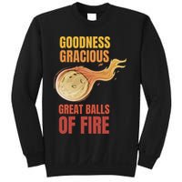 Great Balls Of Fire Funny Flaming Meteor Comet Asteroid Sweatshirt