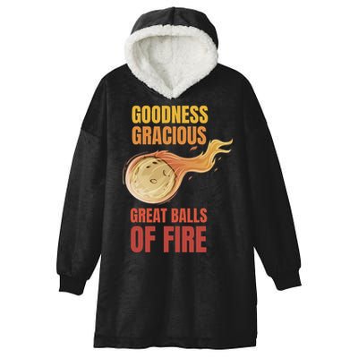 Great Balls Of Fire Funny Flaming Meteor Comet Asteroid Hooded Wearable Blanket