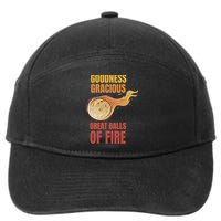 Great Balls Of Fire Funny Flaming Meteor Comet Asteroid 7-Panel Snapback Hat