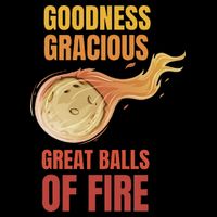 Great Balls Of Fire Funny Flaming Meteor Comet Asteroid 7-Panel Snapback Hat