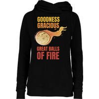 Great Balls Of Fire Funny Flaming Meteor Comet Asteroid Womens Funnel Neck Pullover Hood