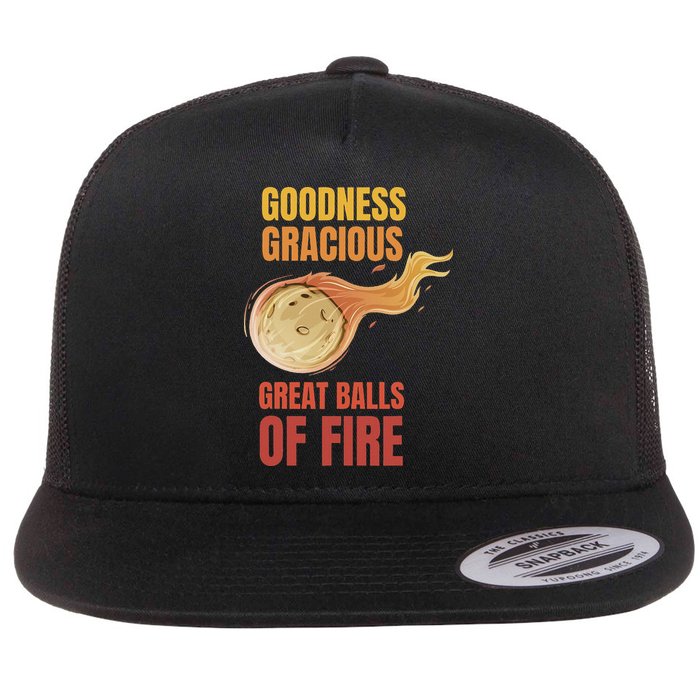 Great Balls Of Fire Funny Flaming Meteor Comet Asteroid Flatbill Hat