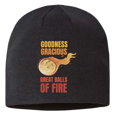 Great Balls Of Fire Funny Flaming Meteor Comet Asteroid Sustainable Beanie