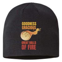 Great Balls Of Fire Funny Flaming Meteor Comet Asteroid Sustainable Beanie