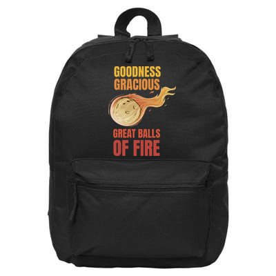 Great Balls Of Fire Funny Flaming Meteor Comet Asteroid 16 in Basic Backpack