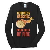 Great Balls Of Fire Funny Flaming Meteor Comet Asteroid Tall Long Sleeve T-Shirt