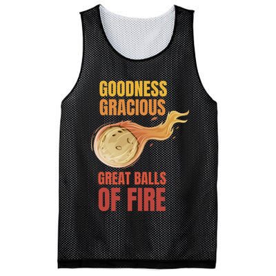 Great Balls Of Fire Funny Flaming Meteor Comet Asteroid Mesh Reversible Basketball Jersey Tank