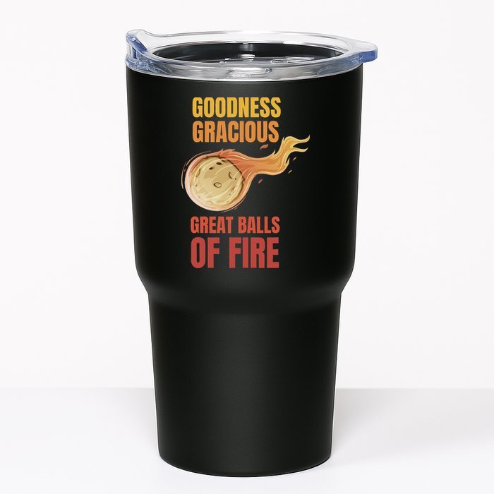 Great Balls Of Fire Funny Flaming Meteor Comet Asteroid Tumbler