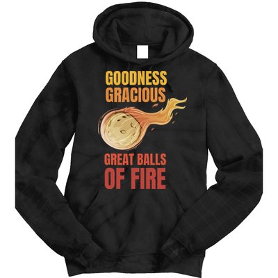 Great Balls Of Fire Funny Flaming Meteor Comet Asteroid Tie Dye Hoodie