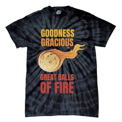 Great Balls Of Fire Funny Flaming Meteor Comet Asteroid Tie-Dye T-Shirt