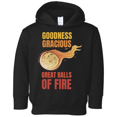 Great Balls Of Fire Funny Flaming Meteor Comet Asteroid Toddler Hoodie