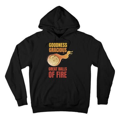 Great Balls Of Fire Funny Flaming Meteor Comet Asteroid Tall Hoodie
