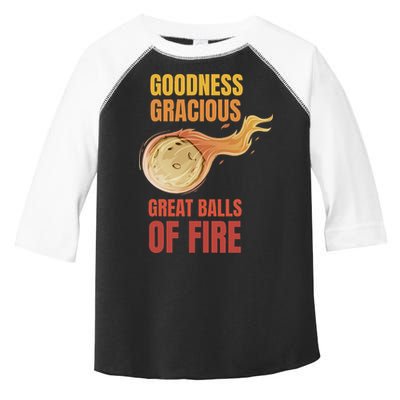 Great Balls Of Fire Funny Flaming Meteor Comet Asteroid Toddler Fine Jersey T-Shirt