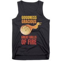 Great Balls Of Fire Funny Flaming Meteor Comet Asteroid Tank Top