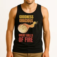 Great Balls Of Fire Funny Flaming Meteor Comet Asteroid Tank Top