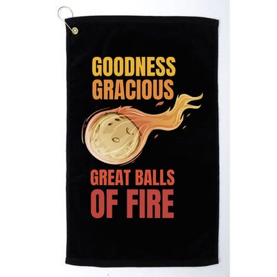 Great Balls Of Fire Funny Flaming Meteor Comet Asteroid Golf Towel