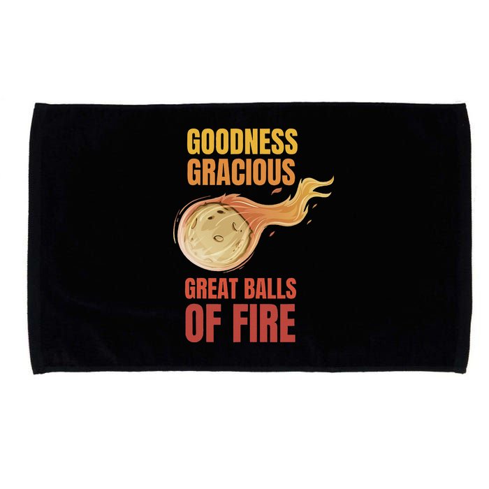 Great Balls Of Fire Funny Flaming Meteor Comet Asteroid Microfiber Hand Towel