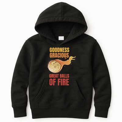 Great Balls Of Fire Funny Flaming Meteor Comet Asteroid Kids Hoodie