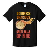 Great Balls Of Fire Funny Flaming Meteor Comet Asteroid Kids T-Shirt