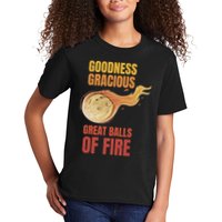 Great Balls Of Fire Funny Flaming Meteor Comet Asteroid Kids T-Shirt