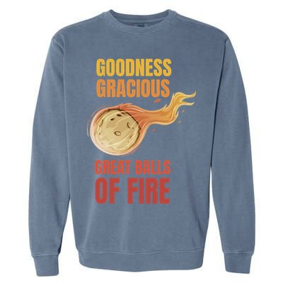 Great Balls Of Fire Funny Flaming Meteor Comet Asteroid Garment-Dyed Sweatshirt
