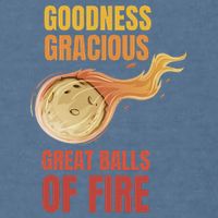 Great Balls Of Fire Funny Flaming Meteor Comet Asteroid Garment-Dyed Sweatshirt