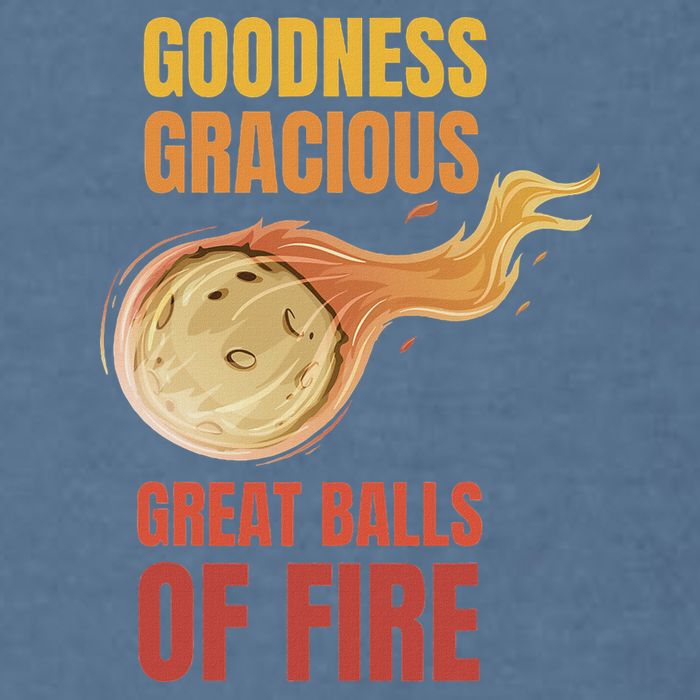 Great Balls Of Fire Funny Flaming Meteor Comet Asteroid Garment-Dyed Sweatshirt