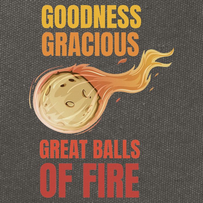 Great Balls Of Fire Funny Flaming Meteor Comet Asteroid Cotton Canvas Backpack