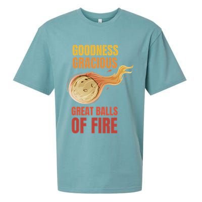 Great Balls Of Fire Funny Flaming Meteor Comet Asteroid Sueded Cloud Jersey T-Shirt