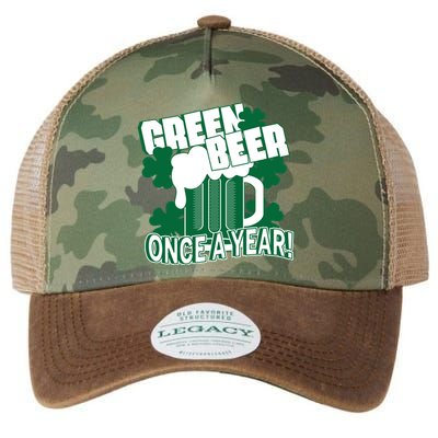 Green Beer Once A Year St Patrick's Day Legacy Tie Dye Trucker Hat