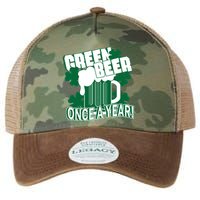 Green Beer Once A Year St Patrick's Day Legacy Tie Dye Trucker Hat