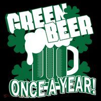 Green Beer Once A Year St Patrick's Day Backpack