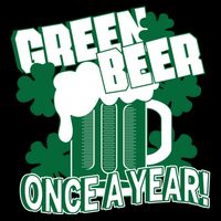 Green Beer Once A Year St Patrick's Day Youth Performance Sprint T-Shirt