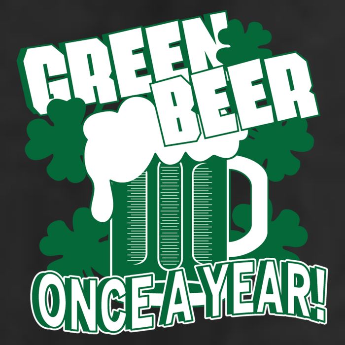 Green Beer Once A Year St Patrick's Day 25L Jumbo Tote