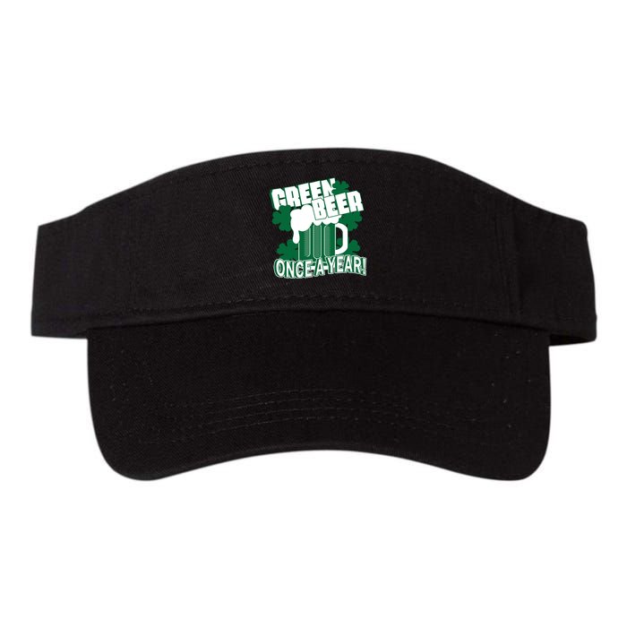 Green Beer Once A Year St Patrick's Day Visor