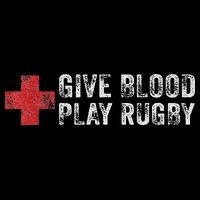 Give Blood Play Rugby Player Funny Rugger League Union 16 in Basic Backpack