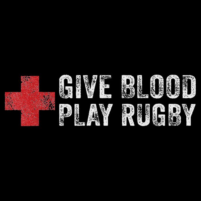 Give Blood Play Rugby Player Funny Rugger League Union 16 in Basic Backpack