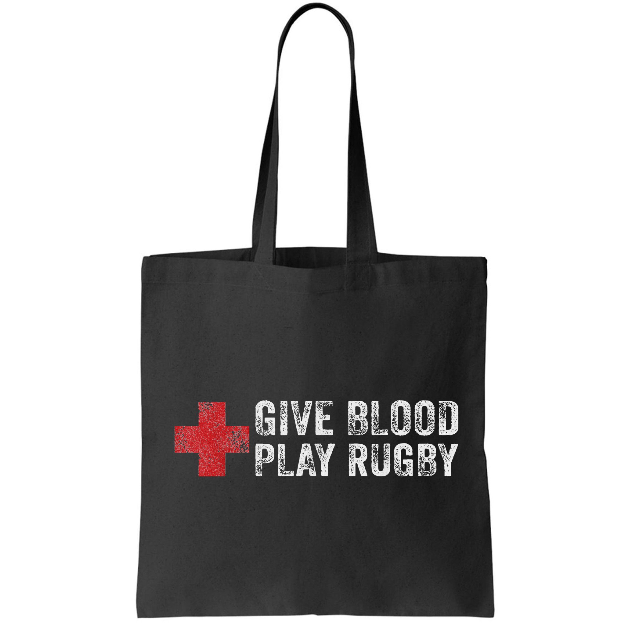 Give Blood Play Rugby Player Funny Rugger League Union Bag