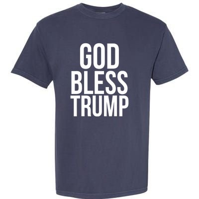 God Bless President Trump Gift Garment-Dyed Heavyweight T-Shirt