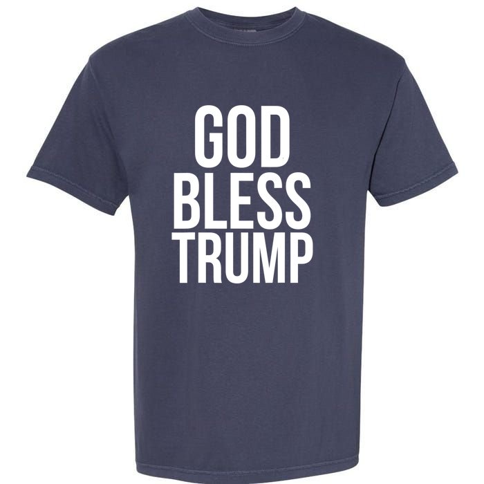 God Bless President Trump Gift Garment-Dyed Heavyweight T-Shirt