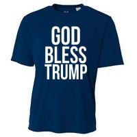 God Bless President Trump Gift Cooling Performance Crew T-Shirt