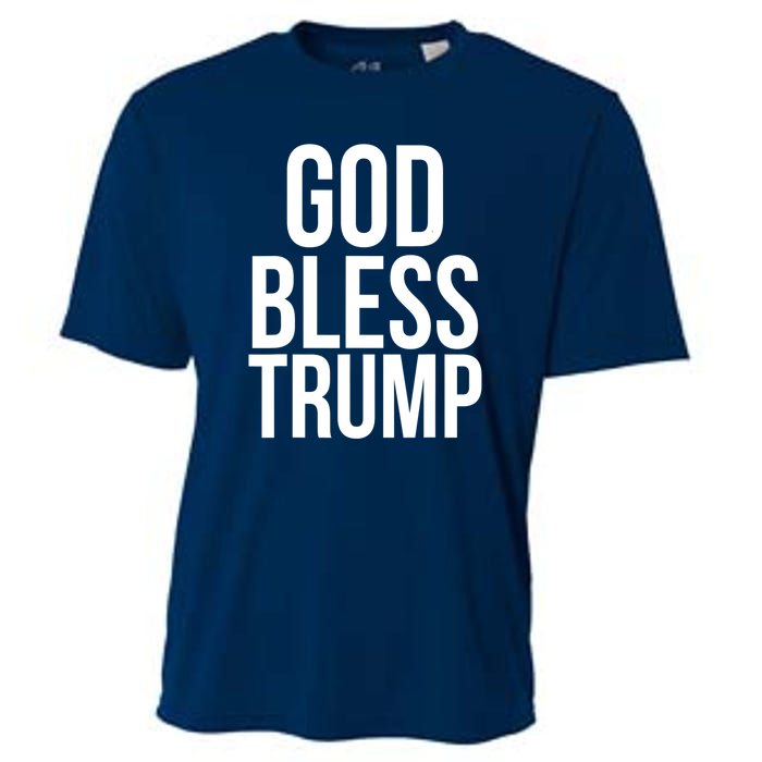 God Bless President Trump Gift Cooling Performance Crew T-Shirt