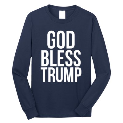 God Bless President Trump Gift Long Sleeve Shirt